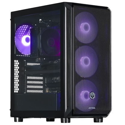 Attēls no Actina 5901443414537 PC AMD Ryzen™ 5 7600X3D 32 GB DDR5-SDRAM 2 TB SSD NVIDIA GeForce RTX 5070 Midi Tower Black