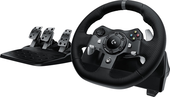 Picture of Logitech G920 Driving Force Steering Wheels & Pedals, for Xbox Series X|S /Xbox One/PC, Black