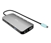 Picture of Stacja dokująca USB-C Meatl Nano 3x Display DP HDMI Power Delivery 100 W 