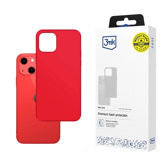 Picture of Case for iPhone 13 mini series 3mk Matt Case - red