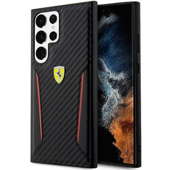 Picture of Ferrari PU Carbon Hard Case for Samsung Galaxy S23