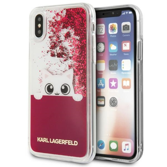 Изображение Karl Lagerfeld KLHCPXPABGFU iPhone X fushia|różowy