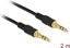 Picture of Delock Stereo Jack Cable 3.5 mm 3 pin male > male 2 m black