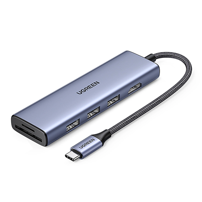 Attēls no HUB Ugreen CM511 20956A 6in1 USB-C - HDMI | 3x USB