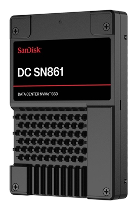 Attēls no SSD|SANDISK|DC SN861|1920 GB|PCI Express 5.0|NVMe Yes|Write speed 3600 MB/s|Read speed 13700 MB/s|U.2|MTBF 2500000 h|WUS6BA119PSP9X30TS2525