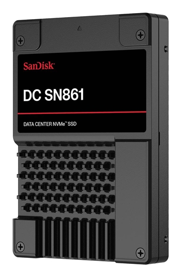 Picture of SSD|SANDISK|DC SN861|1920 GB|PCI Express 5.0|NVMe Yes|Write speed 3600 MB/s|Read speed 13700 MB/s|U.2|MTBF 2500000 h|WUS6BA119PSP9X30TS2525