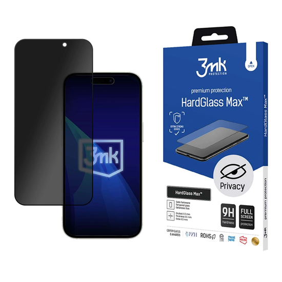 Picture of 9H Privacy Glass 3mk HardGlass Max Privacy for App