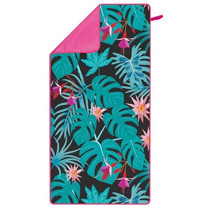 Picture of DVIELIS NCR14 LEAVES MICROFIBRE TOWEL 160x80 cm NILS CAMP