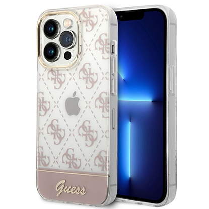 Изображение Guess PC|TPU Peony Glitter Script Logo Case for iP