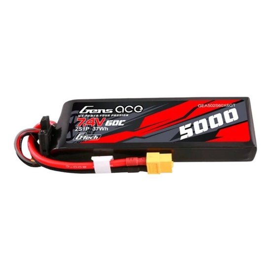 Picture of Gens Ace Akumulator Gens ace G-Tech 5000mAh 7.4V 60C 2S1P Lipo PC z konektorem XT60 Plug
