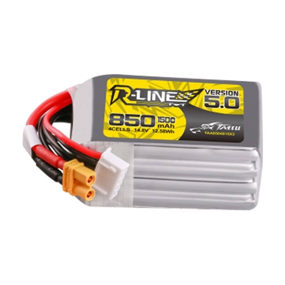 Picture of Tattu R-Line Wersja 5.0 850 mAh 14,8 V 4S1P 150C XT30U-F