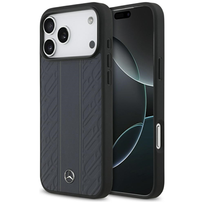 Picture of Case Mercedes Leather Laurel Leaves Stripes MagSaf