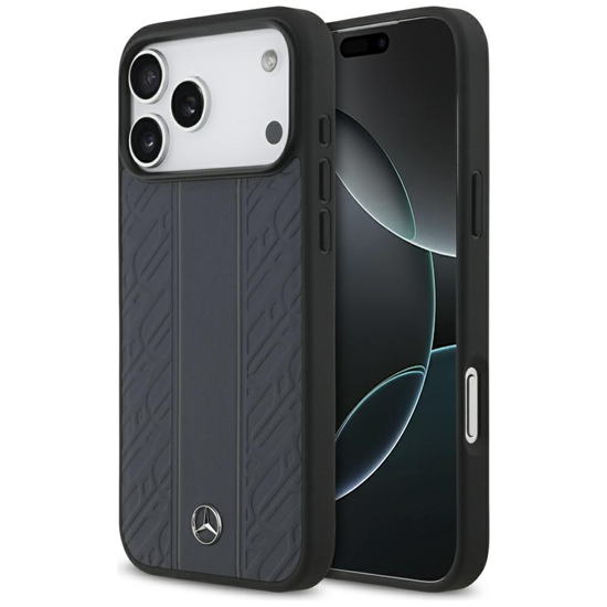 Picture of Case Mercedes Leather Laurel Leaves Stripes MagSaf