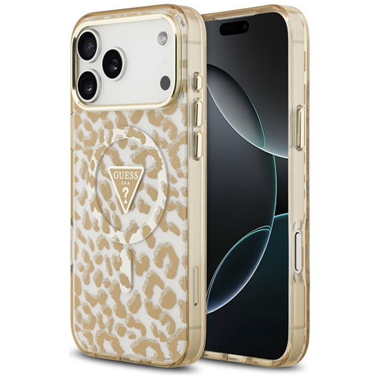 Изображение Guess Leopard Glitter MagSafe Case for iPhone 17 P