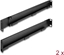 Attēls no Delock 19″ Mounting bracket adjustable length 368 - 600 mm for network cabinet 1U 2 pieces