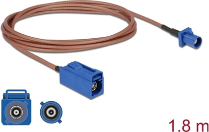 Attēls no Delock Antenna Cable FAKRA C jack > FAKRA C plug RG-316 1.8 m
