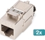 Picture of Digitus CAT 8.1 Keystone Module, Shielded, Tool-free Connection - 2 pcs