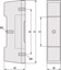 Attēls no Schroff CompacPRO Rear Foot, 3 U, increased 45 mm