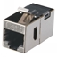 Attēls no BLACKBOX CAT6 FEED-THRU COUPLER - SHIELDED, SILVER