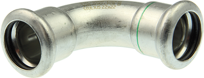 Attēls no Inox ner.tēr. 90° līkums 54 mm i-i