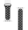 Picture of Tactical Apple Watch 42/44/45mm Double Silicone Strap White Black