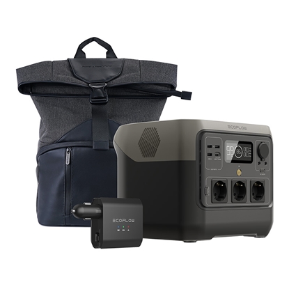 Attēls no Bundle EcoFlow River 2 Pro + Smart car battery charger + Carrying bag