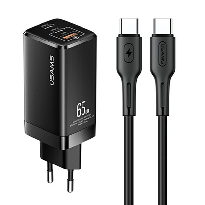 Attēls no USAMS MTXLOGTC01 tīkla lādētājs USB | 2 x USB-C | 