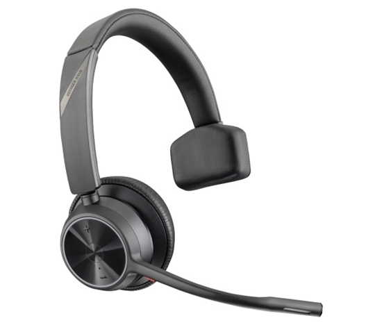 Picture of Poly Voyager 4310 Mono Wireless Headset, Bluetooth, BT700 USB-C Adapter, Black