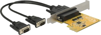 Изображение Delock PCI Express x1 Card to 2 x Serial RS-232 high speed 921K ESD protection