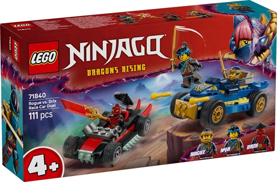 Изображение LEGO Ninjago Pojedynek wycigowy Rogue kontra Drix (71840)