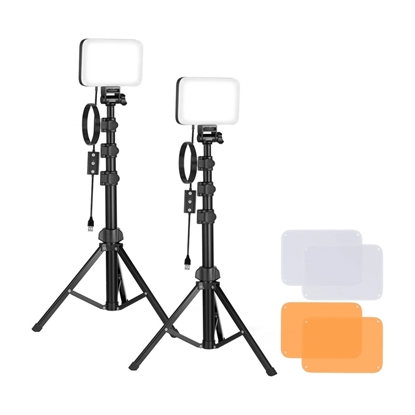 Picture of Neewer BP66 studio set two LED lamps + filters + tripods