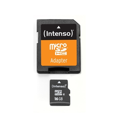 Picture of   Intenso 3403470 memory card 16 GB MicroSDHC Class 4 with SD Adapter