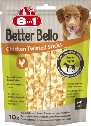 Изображение 8in1 8IN1 Przysmak dla psa BetterBello Stick kolagen delikatny odek kurczak