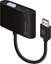 Picture of Adapter AV Alogic DisplayPort - HDMI - D-Sub (VGA) czarny (DP-VGHD4K-ADP)
