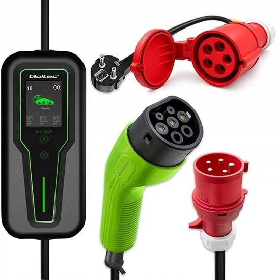Picture of Adapter siłowy do ładowarek EV | gniazdo CEE 16A 5P | Przejściówka 400V na SCHUKO 230V | max 16A | 3.5kW 