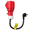 Picture of Adapter siłowy do ładowarek EV | gniazdo CEE 16A 5P | Przejściówka 400V na SCHUKO 230V | max 16A | 3.5kW 