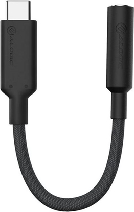 Attēls no Adapter USB Alogic Elements Pro USB-C - Jack 3.5mm Czarny  (ELPC35A-BK)