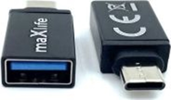 Picture of Adapter USB Maxlife USB-A - USB-C Czarny  (8_2273670)