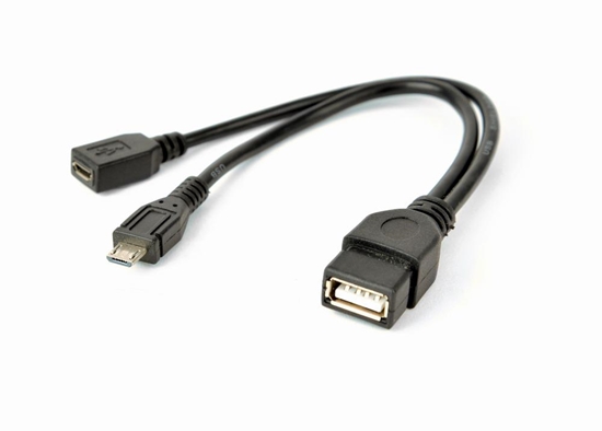 Picture of Adapteris Gembird USB OTG USB socket + MicroUSB socket - MicroUSB plug