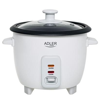 Изображение Adler Rice Cooker | AD 6418 | 300 W | 0.6 L | Number of programs 2 | White