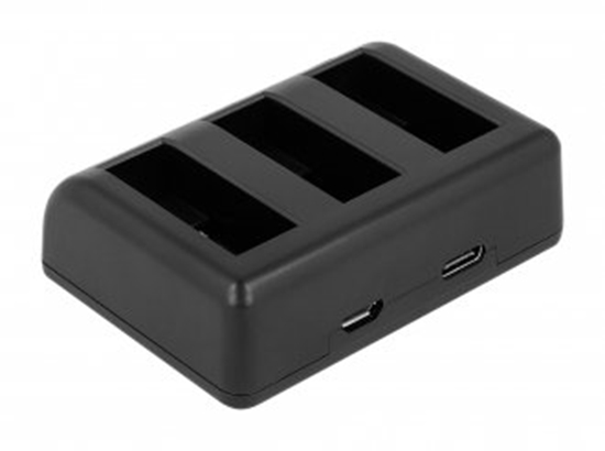 Изображение adowarka do aparatu Newell adowarka trzykanaowa Newell SDC-USB do akumulatorów BCX204 do Osmo Action