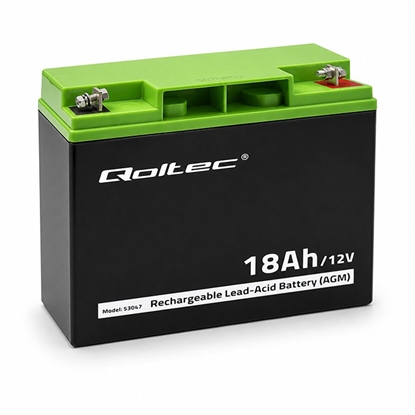 Изображение Akumulator AGM 12V | 18Ah | max. 270A 