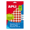 Picture of Apaļas uzlīmes APLI ar diametru 19mm, 8 loksnes/320 uzlīmes sarkanas