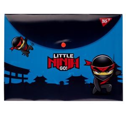 Attēls no Aplokšņu soma YES A4 ar pogu "Ninja"