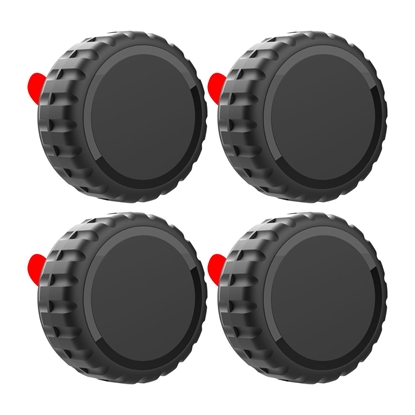 Attēls no Apple AirTag Case  Screw-on  Waterproof  Self-Adhesive - Black - 4 pieces (5907769372377)