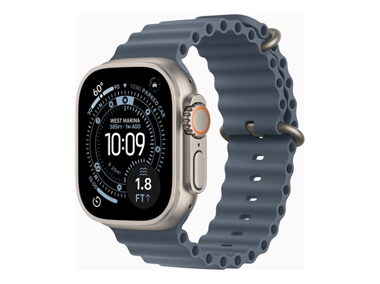 Изображение Apple Watch Ultra 3 GPS + Cellular 49mm Natural Titanium Case with Anchor Blue Ocean Band | Apple