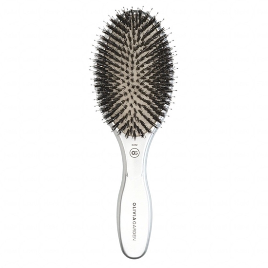Изображение ART.ROZNE OLIVIA GARDEN_Expert Care Oval Boar Brush&Nylon + Ion 100% Ceramic szczotka z wosów z dzika z jonizacj