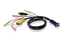 Attēls no Aten 2L-5303U KVM Kabel VGA, USB und Audio, schwarz, 3 m