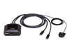 Picture of ATEN 2-Port USB-C 4K DisplayPort KVM Switch with Remote Port Selector