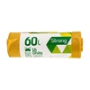Picture of Atkritumu maisi SORTEX, tilpums 60 L, 10 gab., 30 mkr, dzelteni, LDPE, 60 x 75 cm